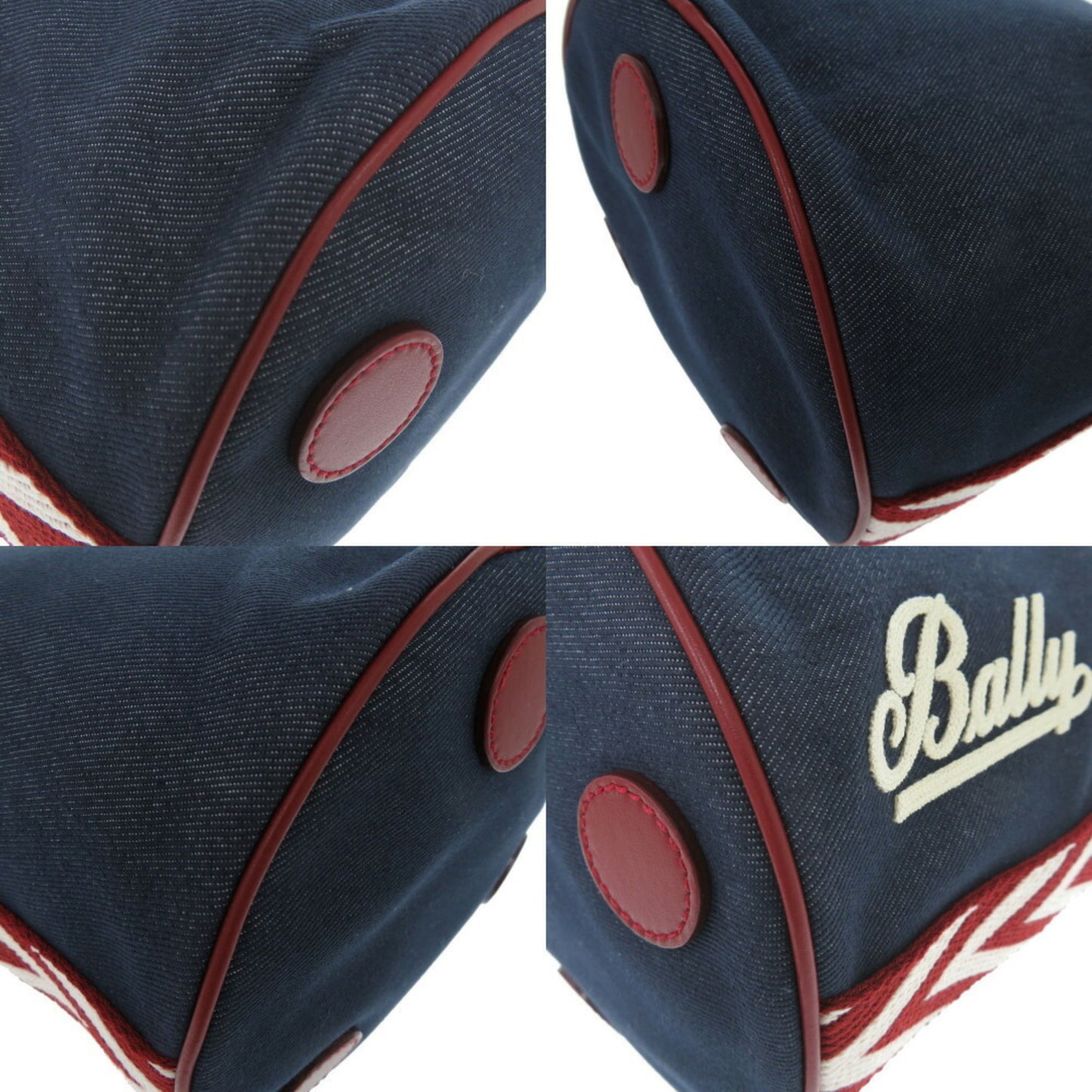 Bally Canvas Red Shoulder Bags