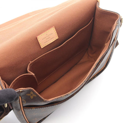Louis Vuitton Coated Canvas Brown Shoulder Bags