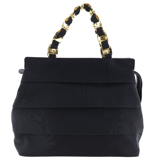 Salvatore Ferragamo Canvas Black Handbags