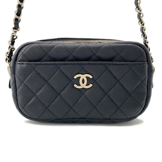 Chanel Calfskin Black Shoulder Bags