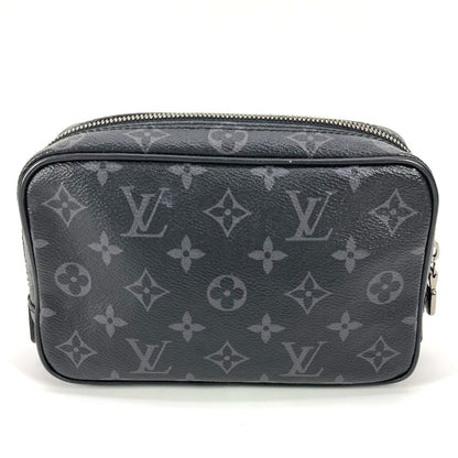 Louis Vuitton Monogram Canvas Black Clutch Bags