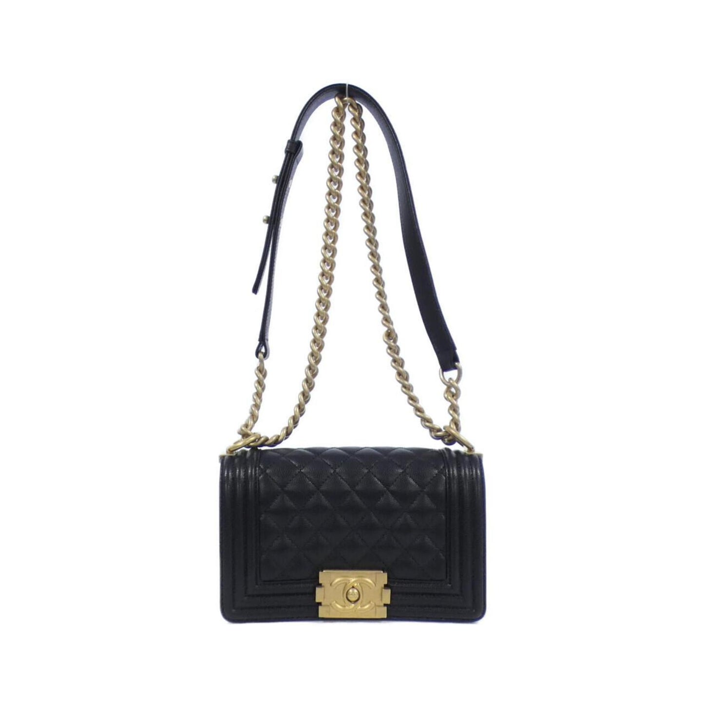 Chanel Calfskin Black Shoulder Bags
