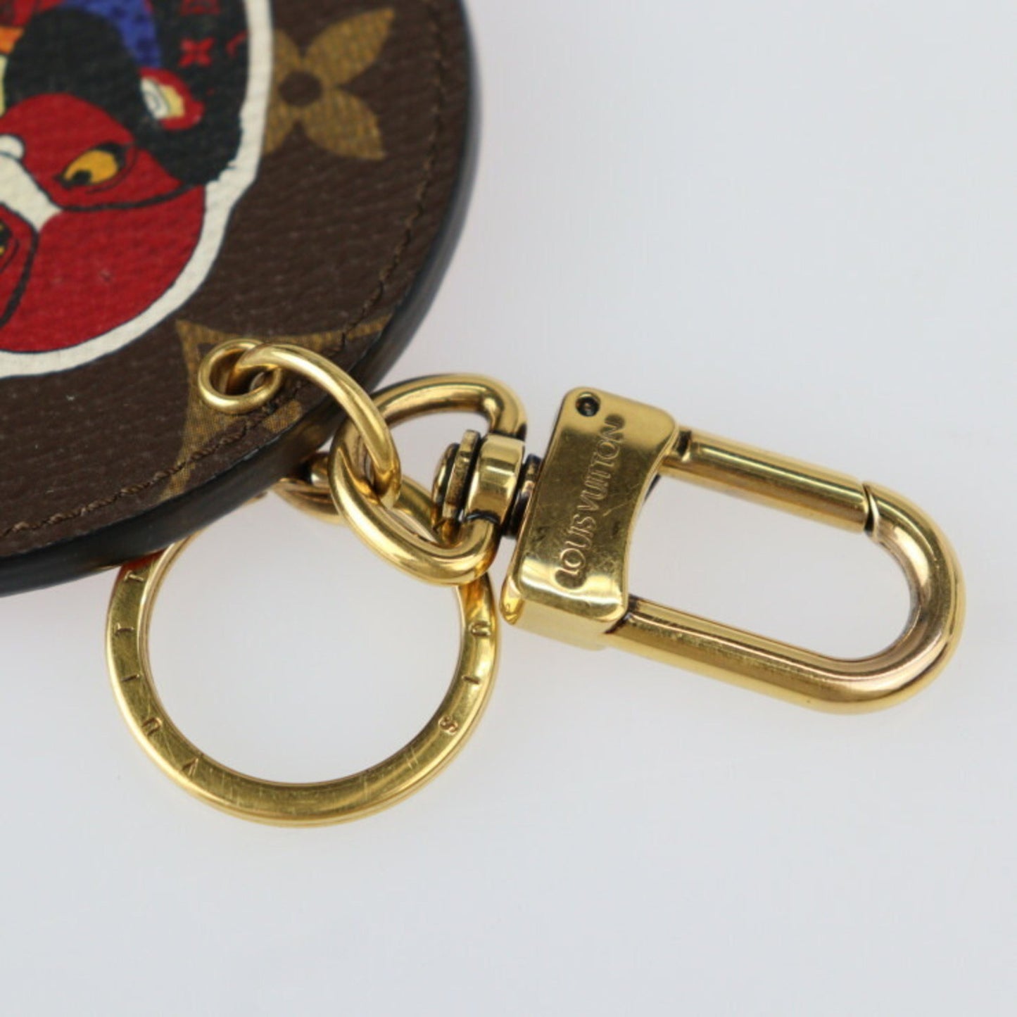 Louis Vuitton Canvas Brown Key Rings