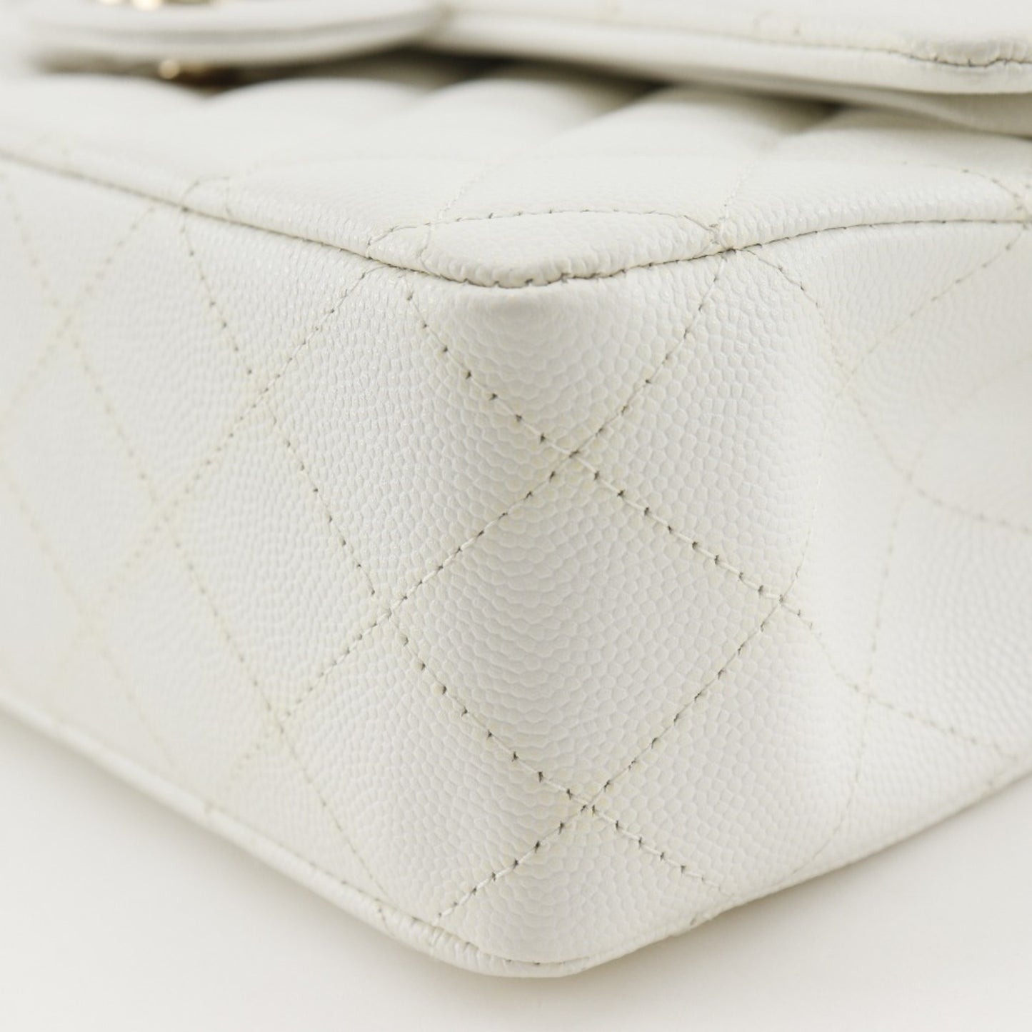 Chanel Calfskin White Shoulder Bags