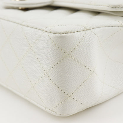 Chanel Calfskin White Shoulder Bags