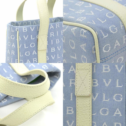 Bvlgari Canvas Blue Handbags