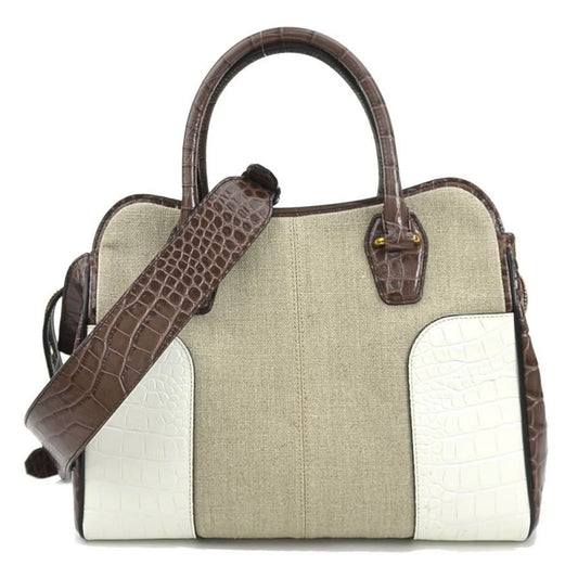Tod's Canvas Brown Handbags