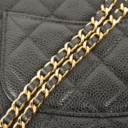 Chanel Calfskin Black Shoulder Bags