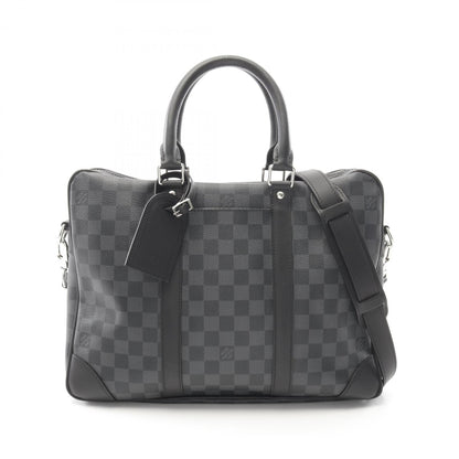 Louis Vuitton Coated Canvas Black Briefcases