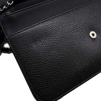 Chanel Calfskin Black Shoulder Bags