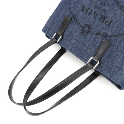 Prada Denim Black Tote Bags