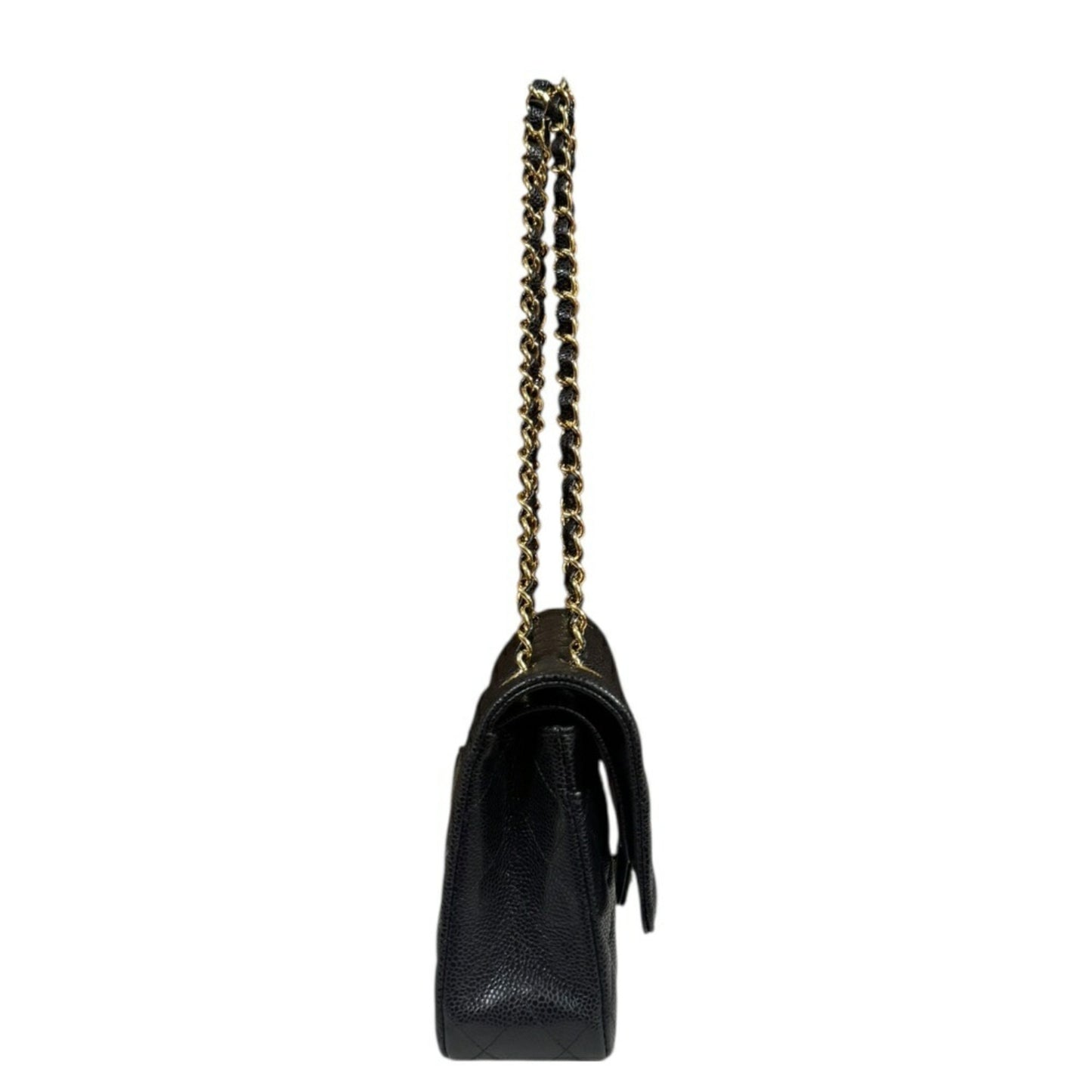 Chanel Calfskin Black Shoulder Bags