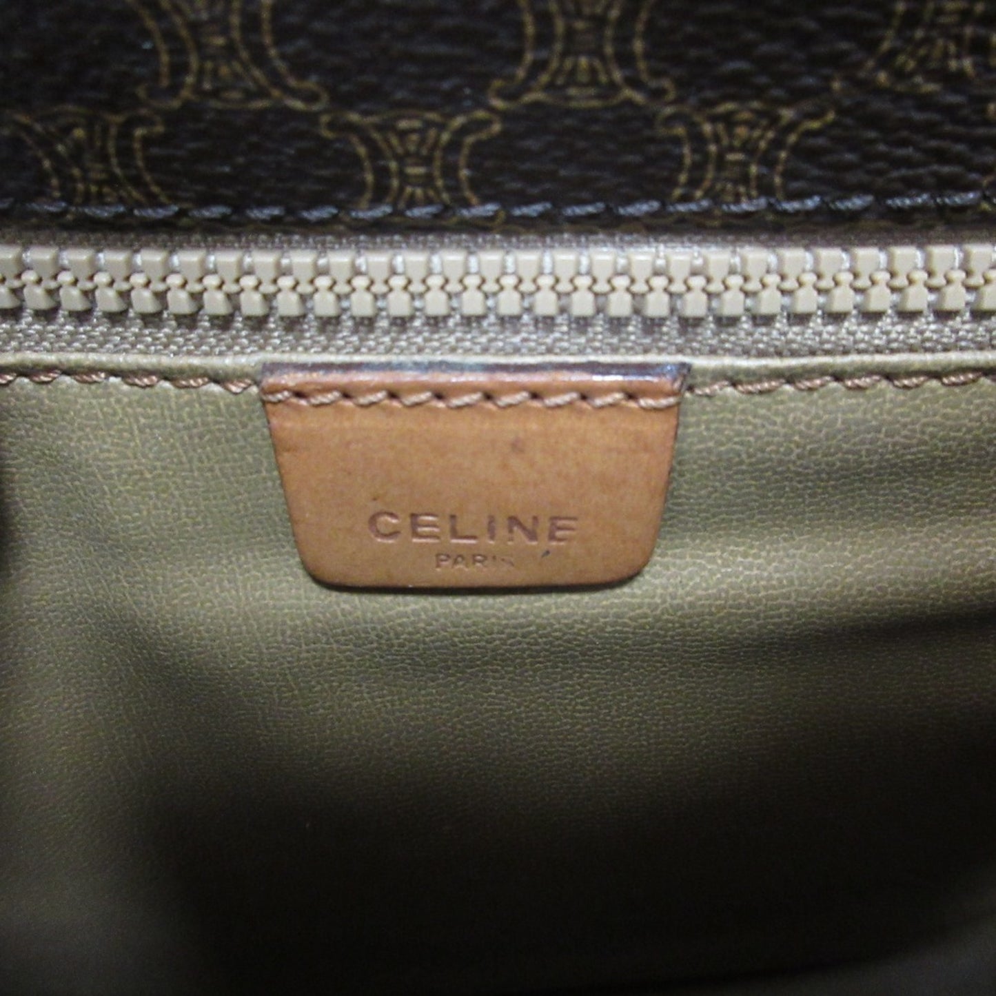 Celine Pvc Brown Shoulder Bags