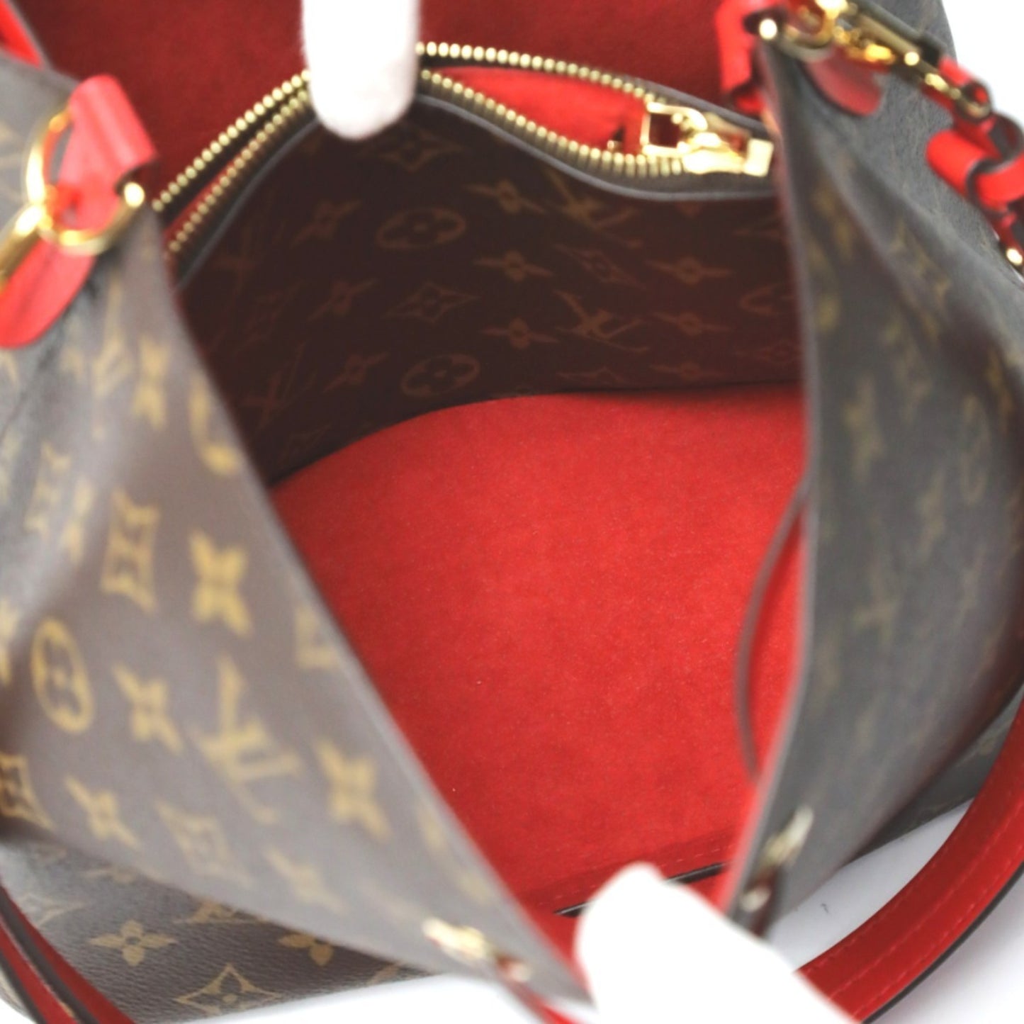 Louis Vuitton Monogram Canvas Red Shoulder Bags