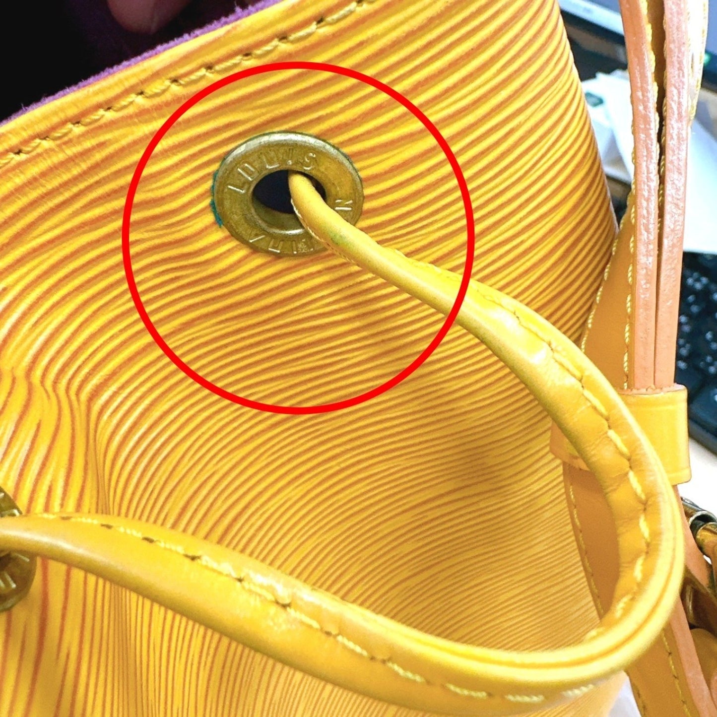 Louis Vuitton Epi Yellow Shoulder Bags