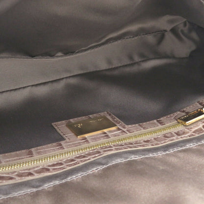 Fendi Satin Gray Handbags