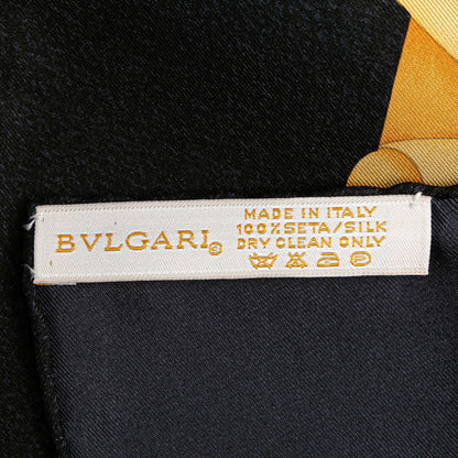 Bvlgari Silk Black Scarves