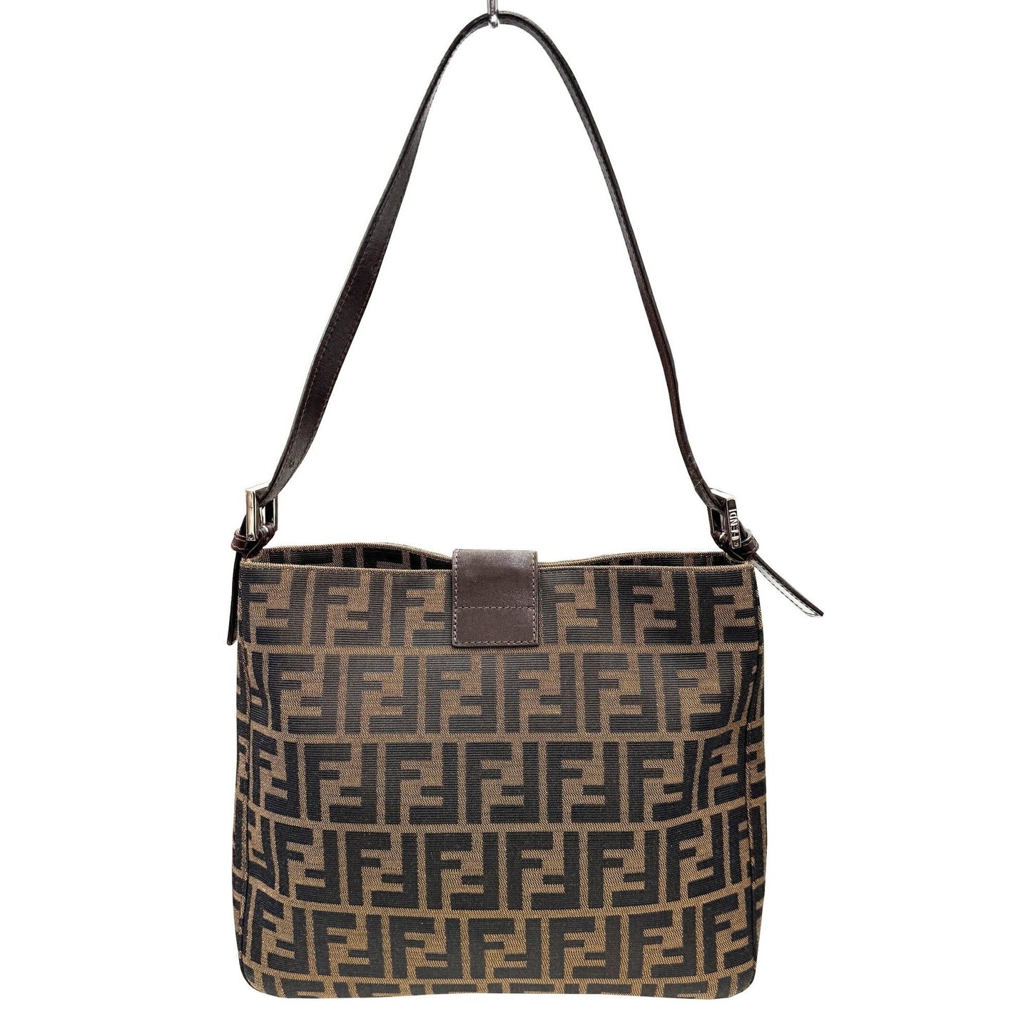 Fendi Canvas Brown Shoulder Bags