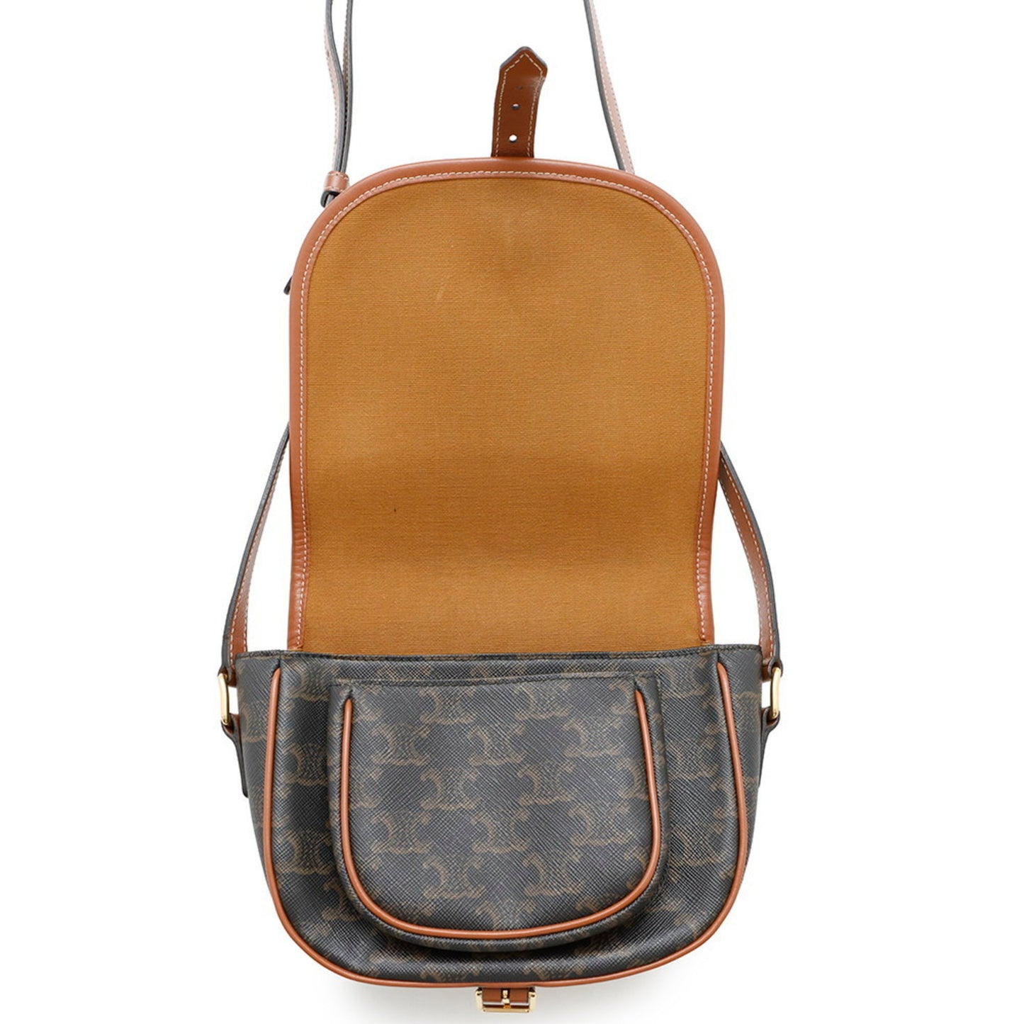 Celine Pvc Brown Shoulder Bags