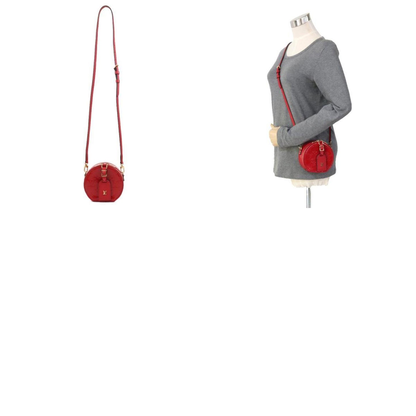 Louis Vuitton Vernis Red Shoulder Bags