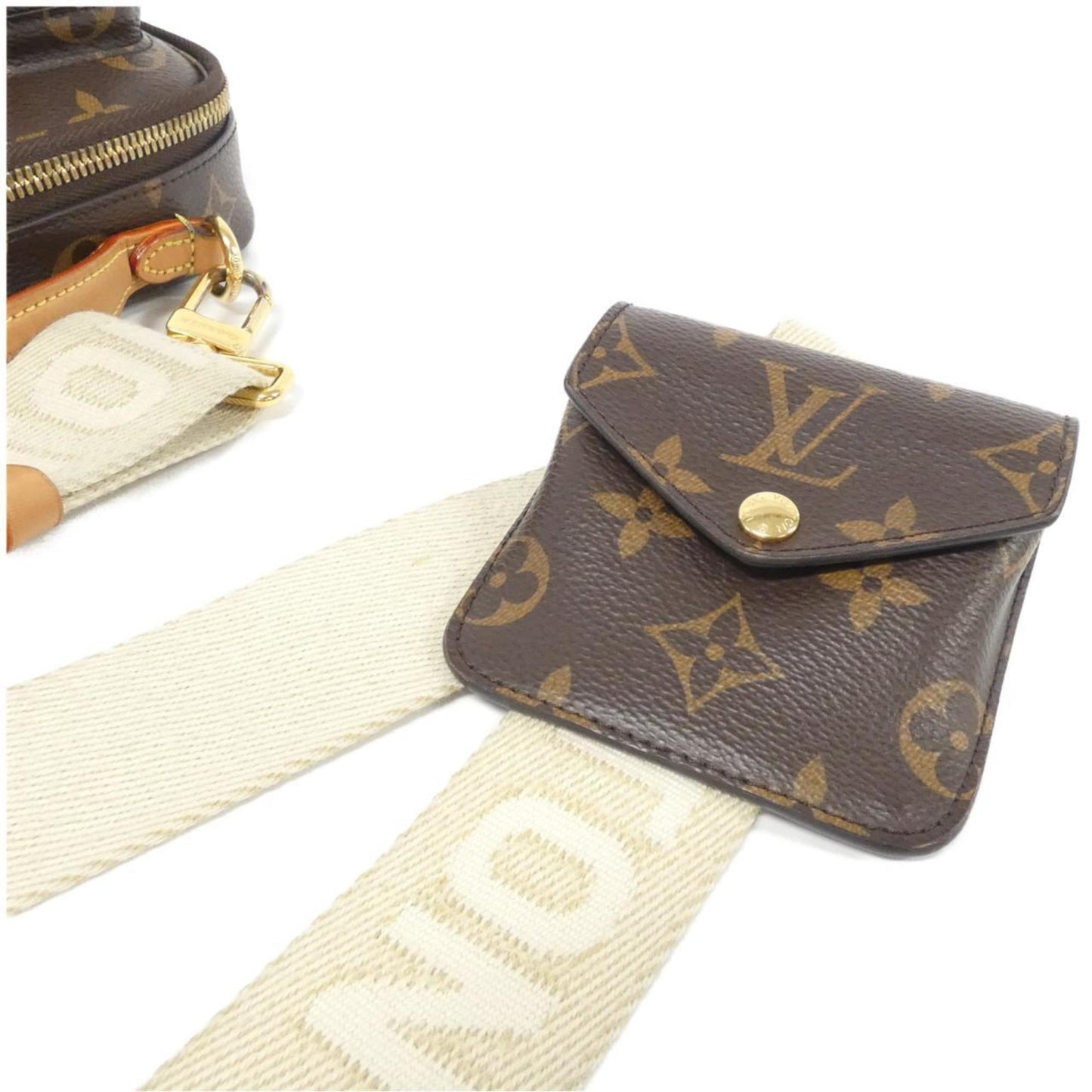 Louis Vuitton Coated Canvas Brown Shoulder Bags