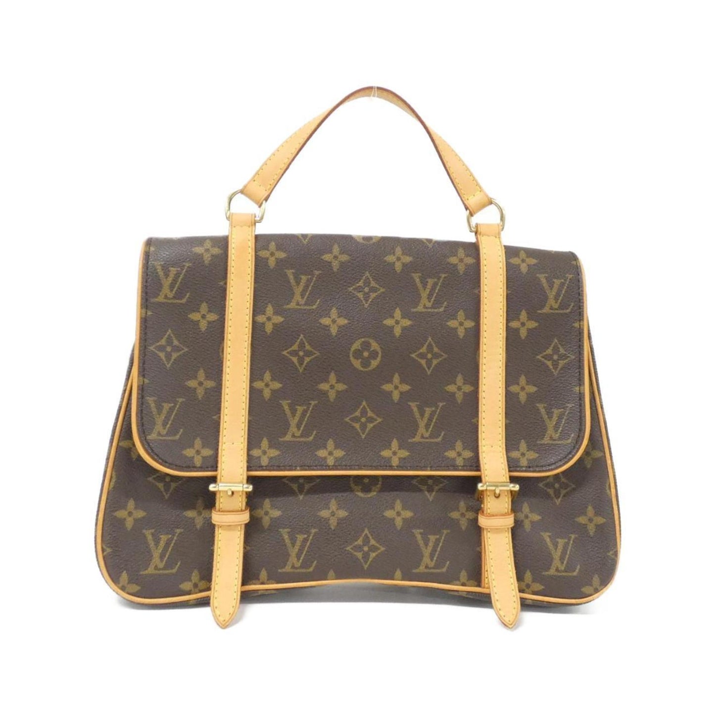 Louis Vuitton Coated Canvas Brown Backpacks