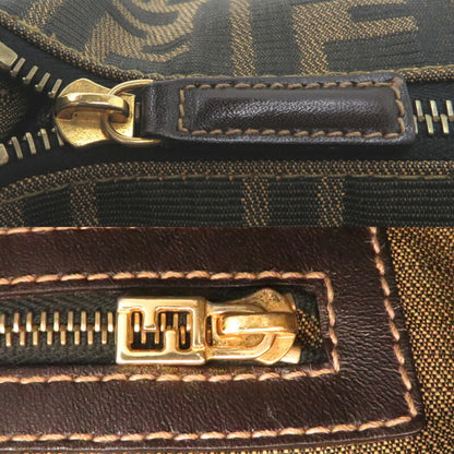 Fendi Canvas Brown Shoulder Bags
