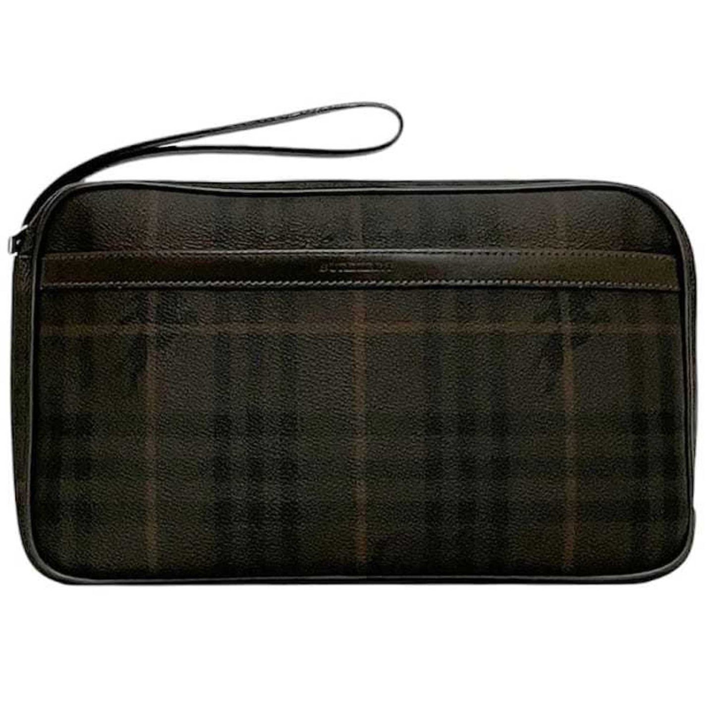 Burberry Pvc Brown Clutch Bags