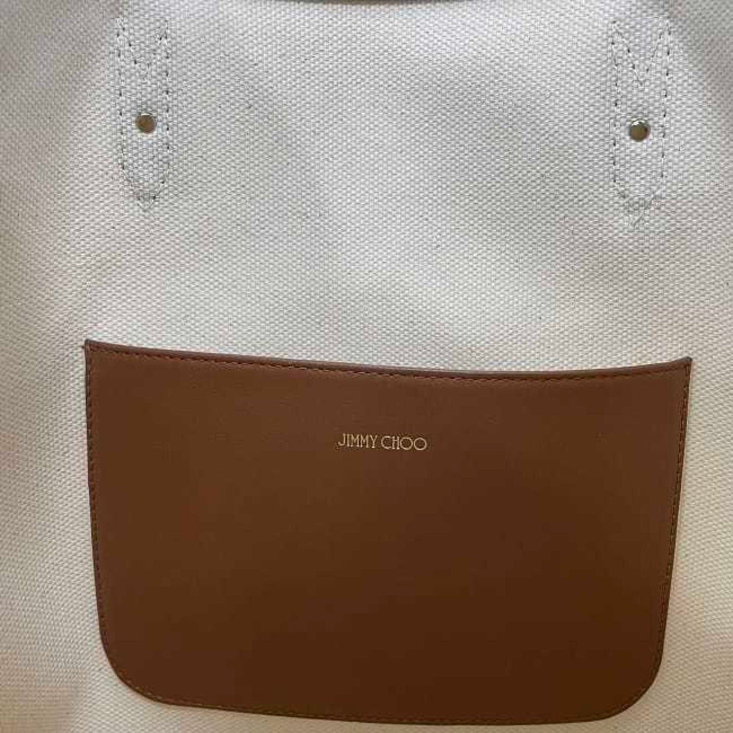 Jimmy Choo Canvas Brown Tote Bags