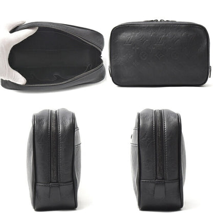 Louis Vuitton Monogram Canvas Black Clutch Bags