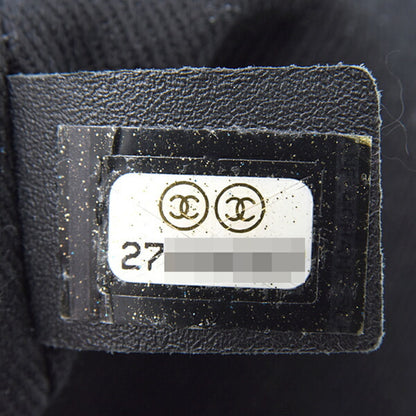 Chanel Woven Fabric Gray Tote Bags