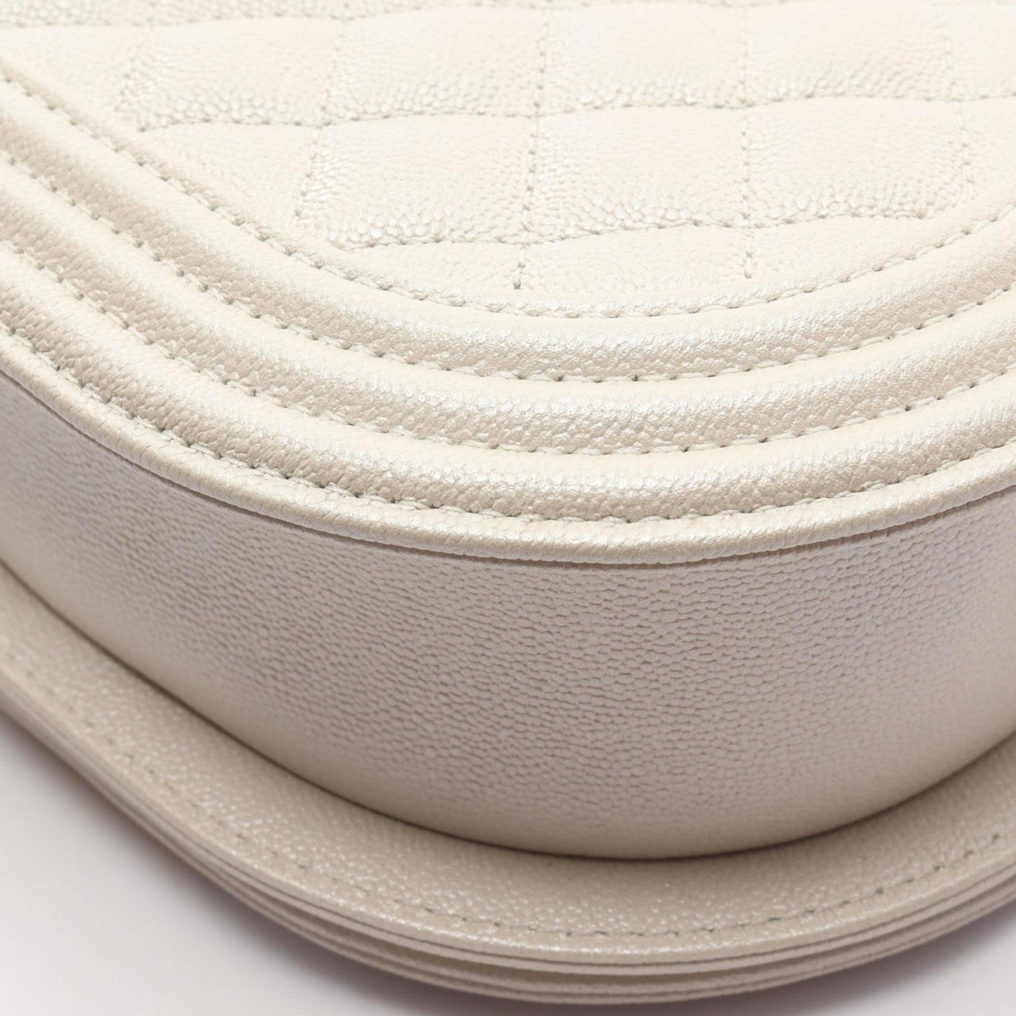 Chanel Calfskin White Shoulder Bags