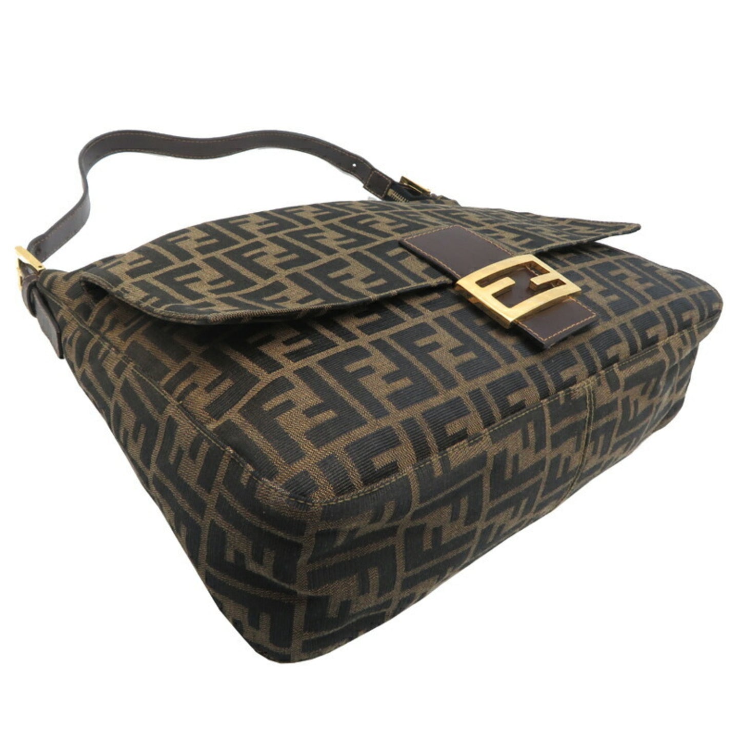 Fendi Canvas Brown Shoulder Bags