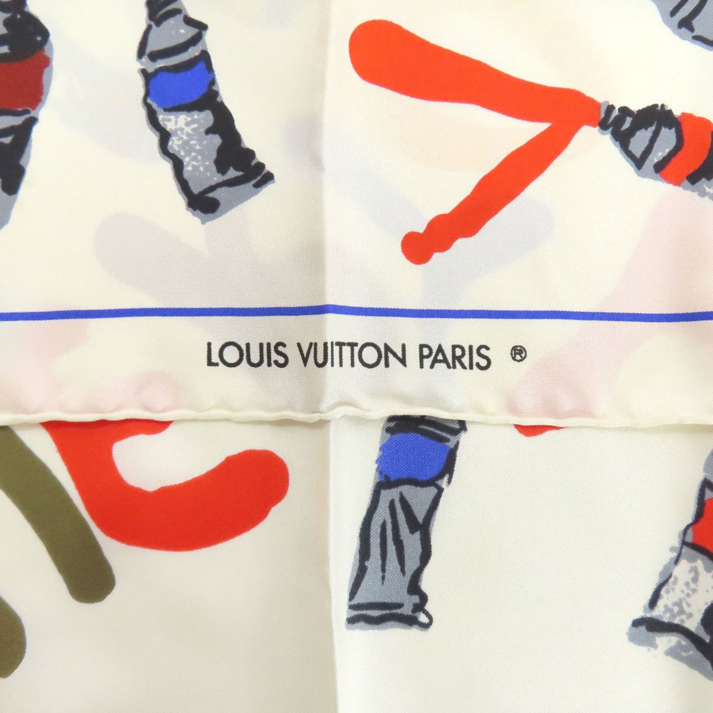 Louis Vuitton Silk White Scarves