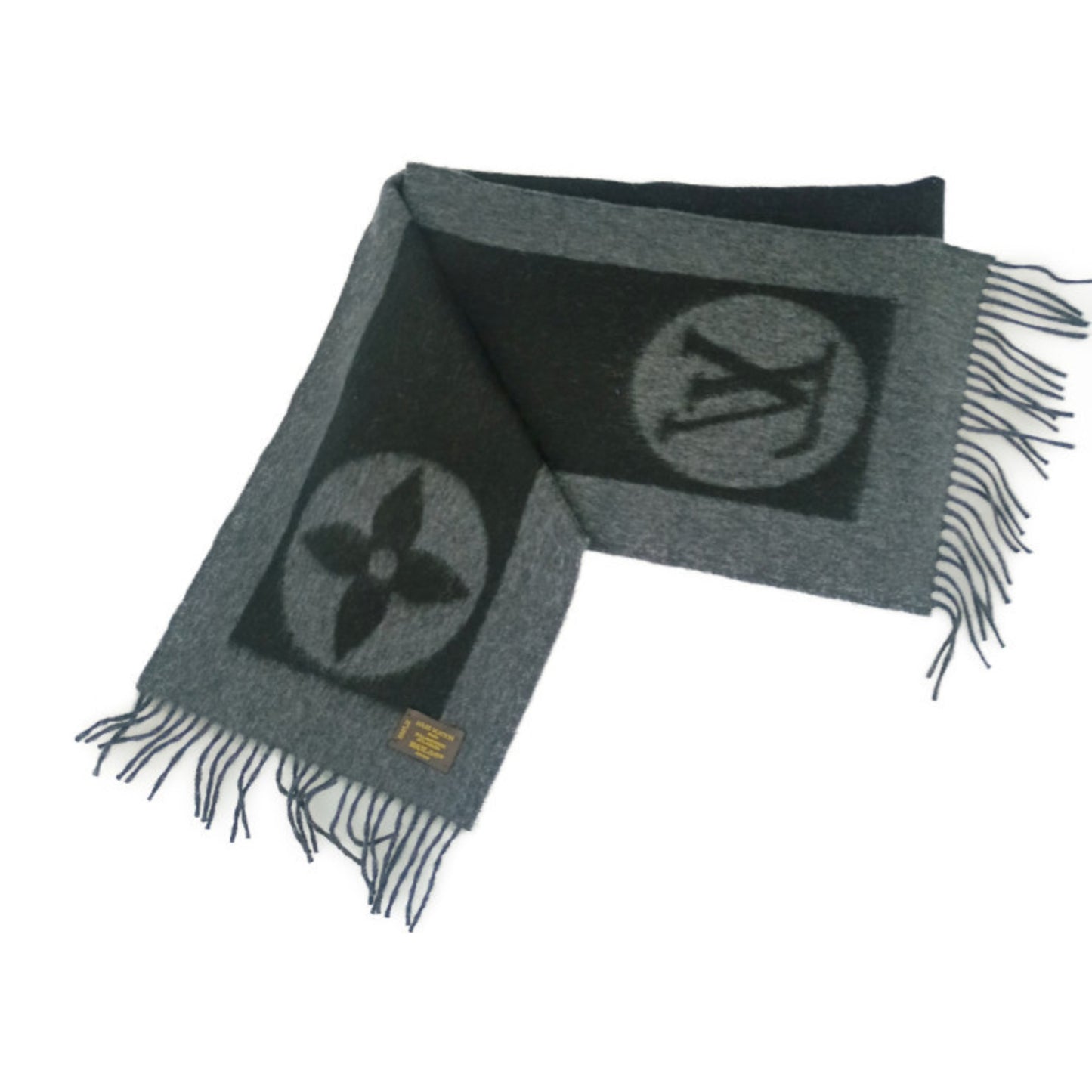 Louis Vuitton Wool Black Scarves