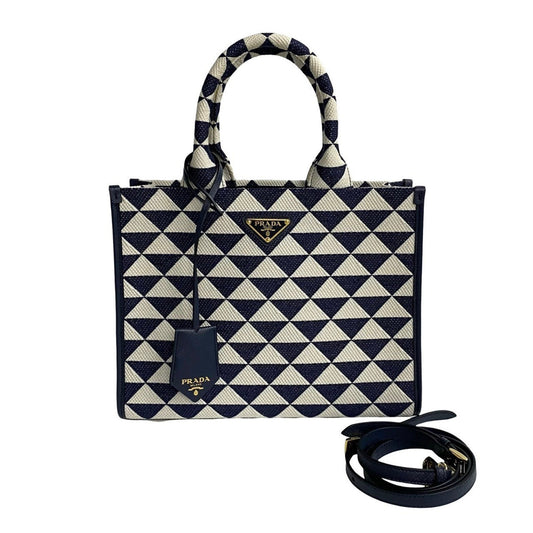 Prada Canvas Blue Handbags