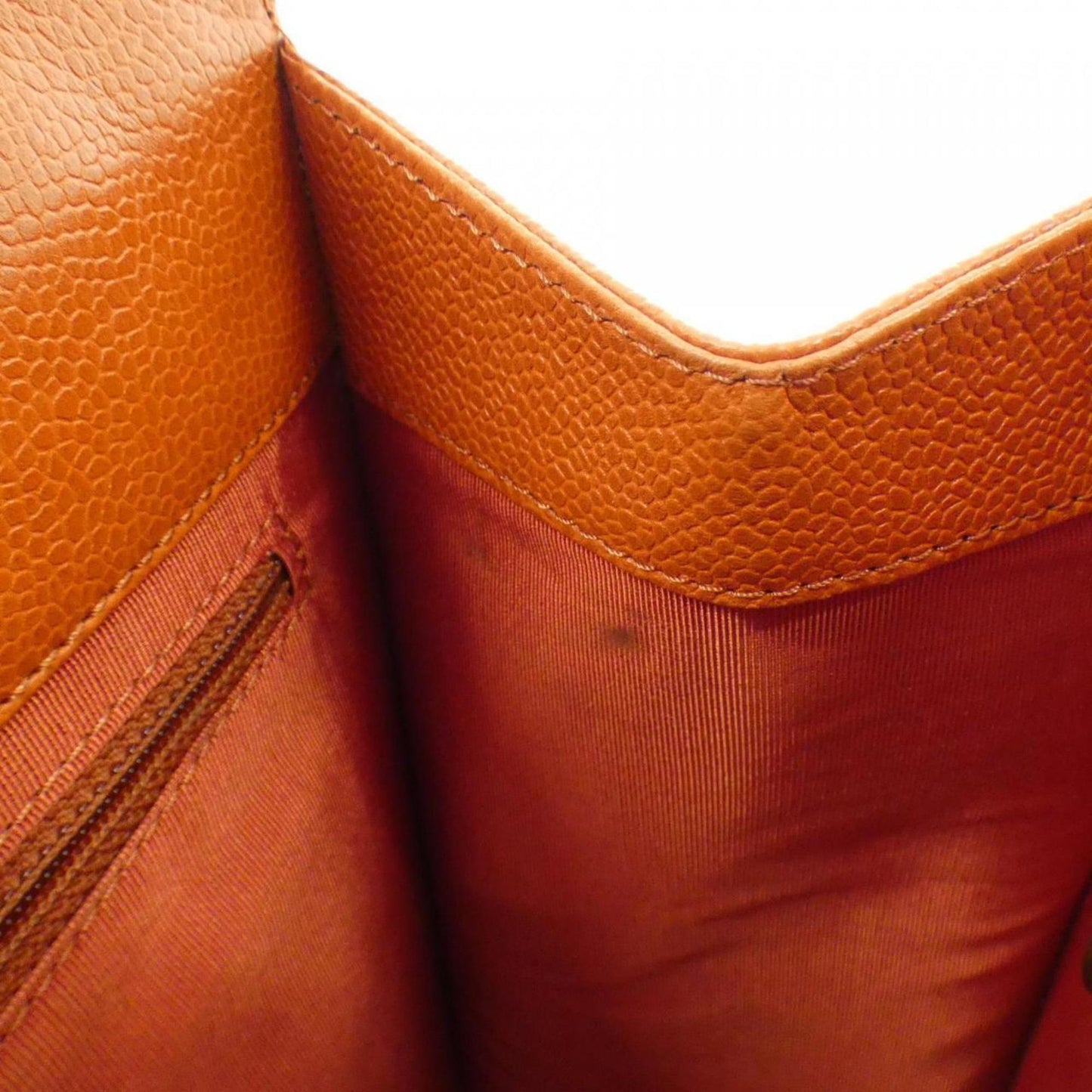 Chanel Calfskin Orange Shoulder Bags