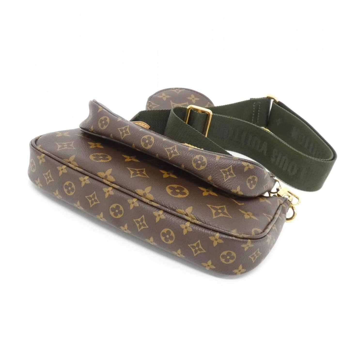 Louis Vuitton Coated Canvas Green Shoulder Bags