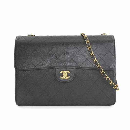 Chanel Calfskin Black Shoulder Bags