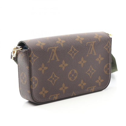Louis Vuitton Coated Canvas Brown Shoulder Bags
