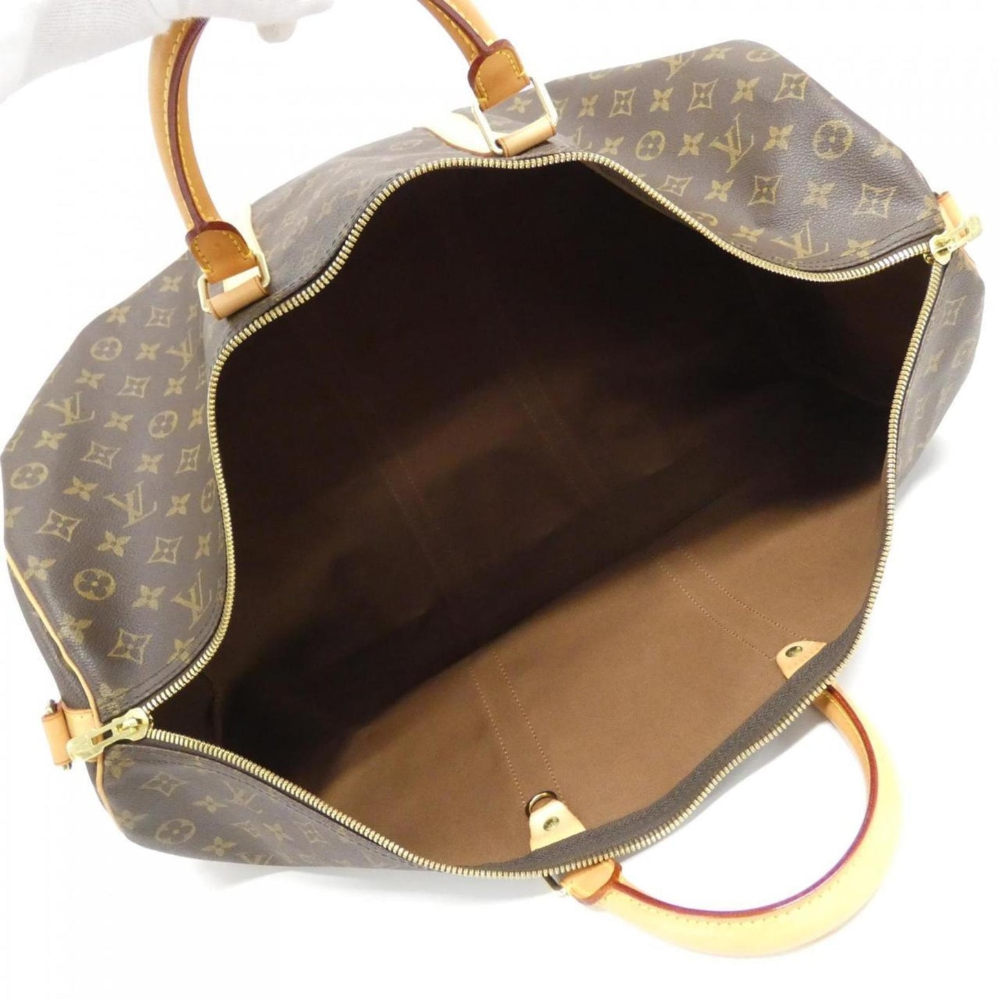 Louis Vuitton Coated Canvas Brown Travel Bags