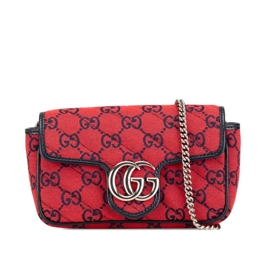 Gucci Canvas Blue Shoulder Bags