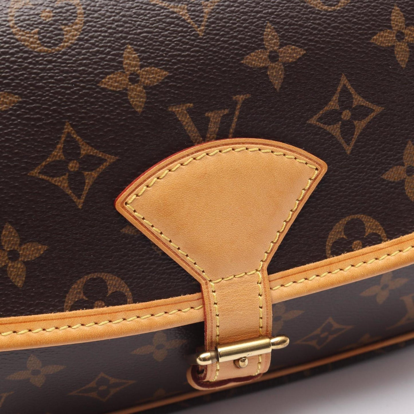 Louis Vuitton Coated Canvas Brown Shoulder Bags