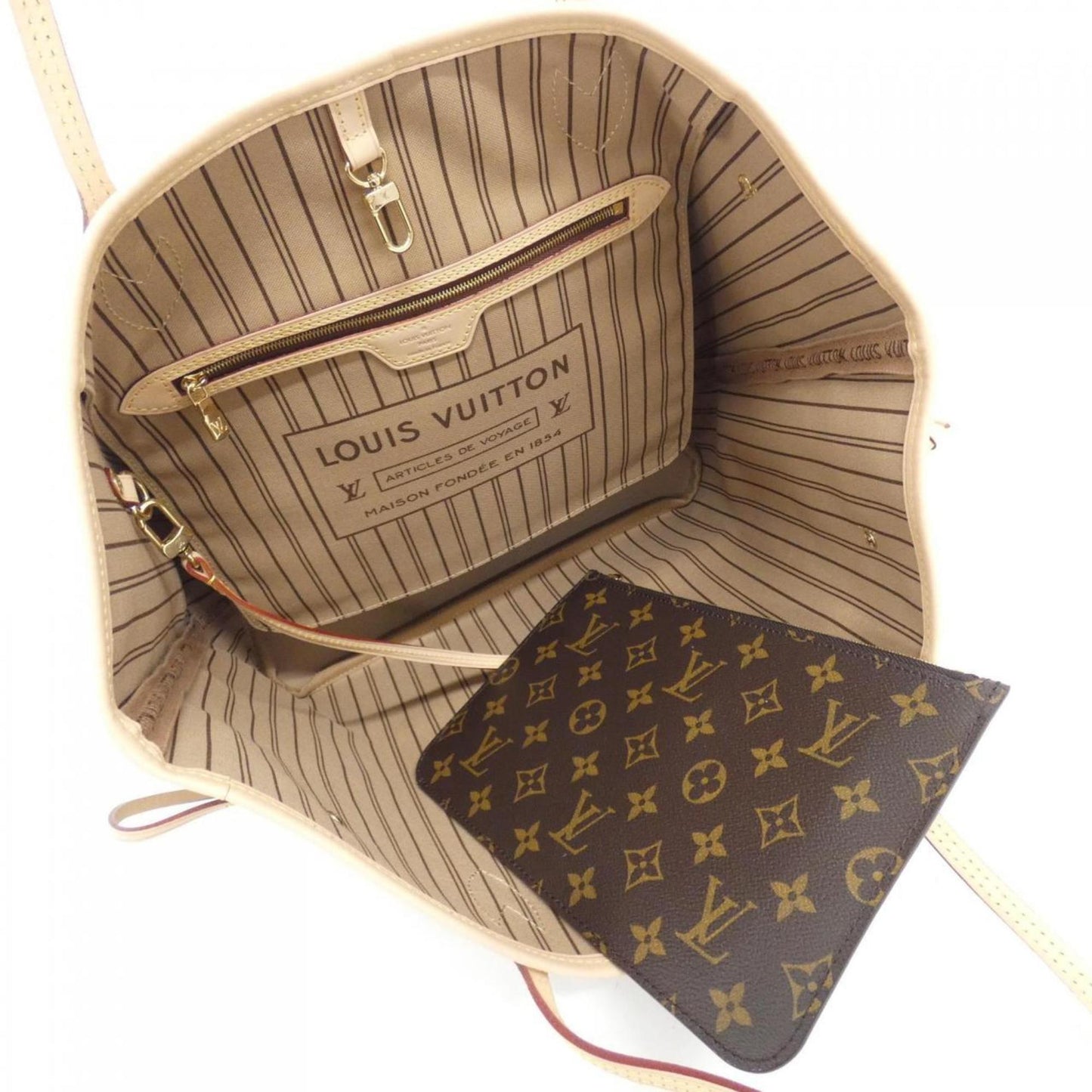 Louis Vuitton Coated Canvas Brown Handbags