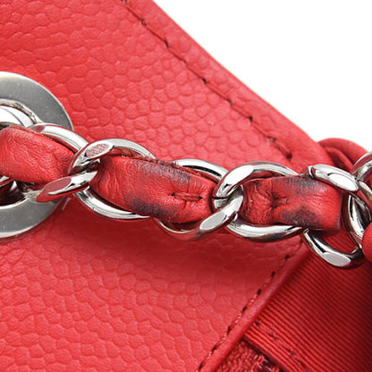 Chanel Calfskin Red Shoulder Bags