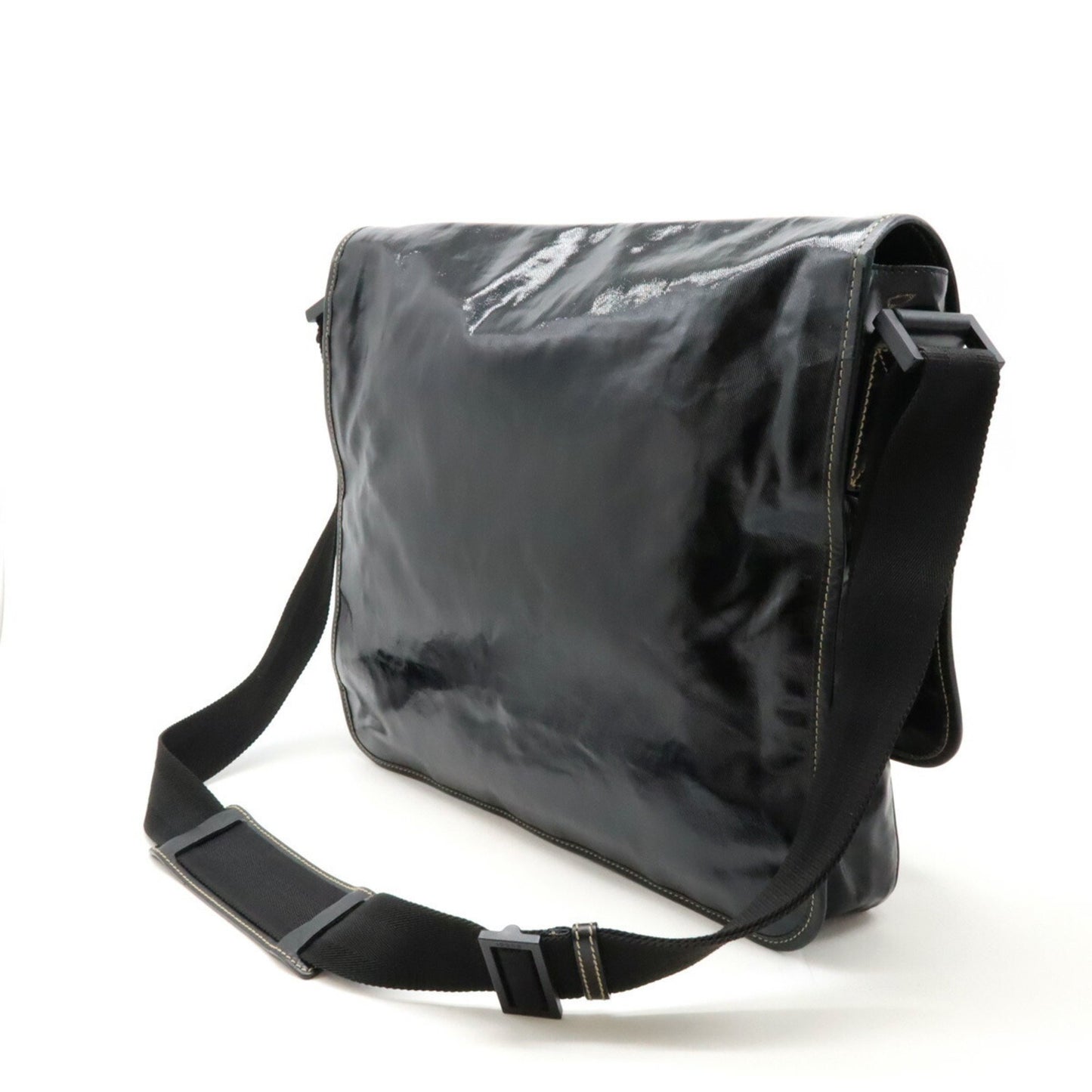 Gucci Coated Canvas Black Shoulder Bags