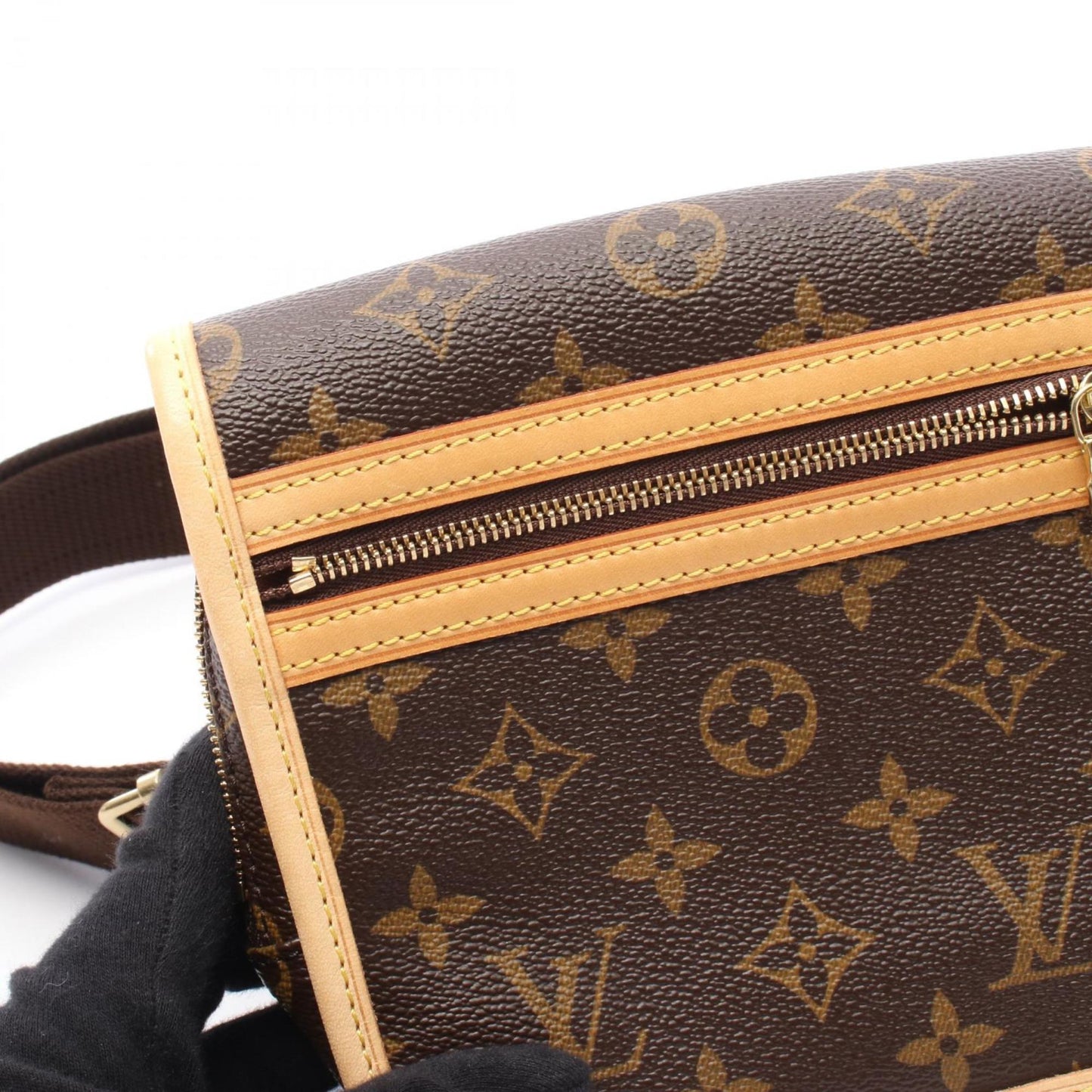 Louis Vuitton Coated Canvas Brown Crossbody Bags