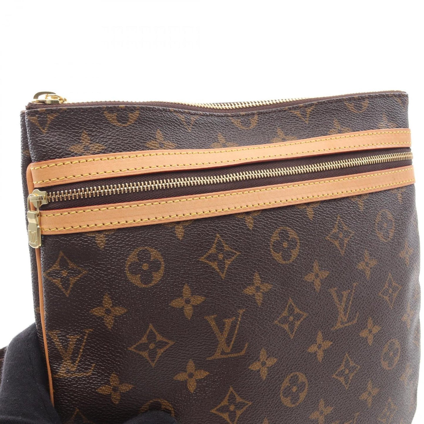 Louis Vuitton Coated Canvas Brown Shoulder Bags