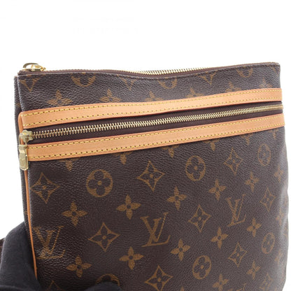 Louis Vuitton Coated Canvas Brown Shoulder Bags