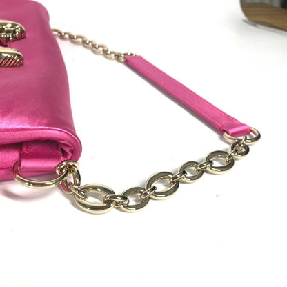 Bvlgari Satin Pink Clutch Bags